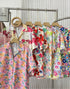 Spring Floral Half Sleeves Collar Down Shirts